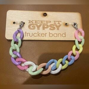 New! Keep It Gypsy Trucker Band Pastel hat Chain